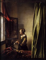 Vermeer, Girl Reading a Letter at an Open Window